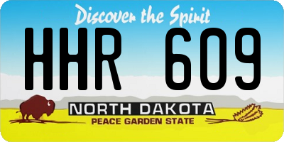 ND license plate HHR609