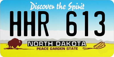 ND license plate HHR613