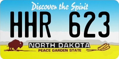 ND license plate HHR623