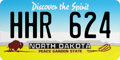 ND license plate HHR624