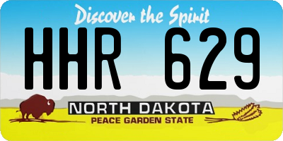 ND license plate HHR629