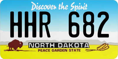 ND license plate HHR682