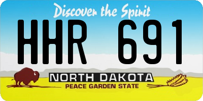 ND license plate HHR691