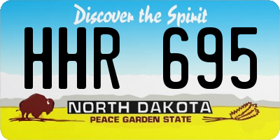 ND license plate HHR695