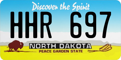 ND license plate HHR697