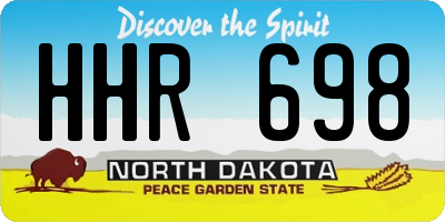 ND license plate HHR698
