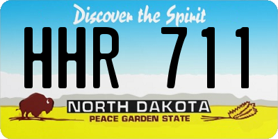 ND license plate HHR711