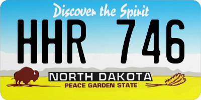 ND license plate HHR746