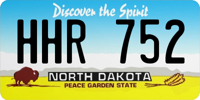 ND license plate HHR752