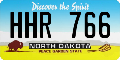 ND license plate HHR766