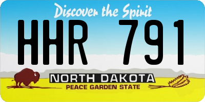 ND license plate HHR791