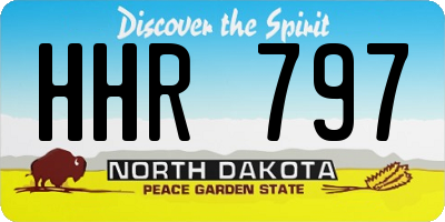 ND license plate HHR797