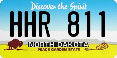 ND license plate HHR811
