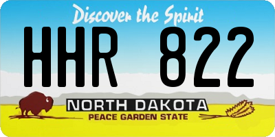 ND license plate HHR822