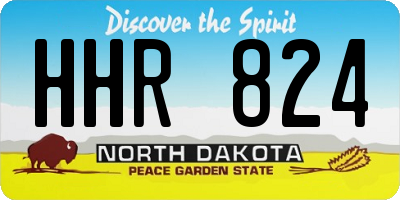 ND license plate HHR824