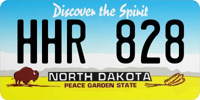 ND license plate HHR828
