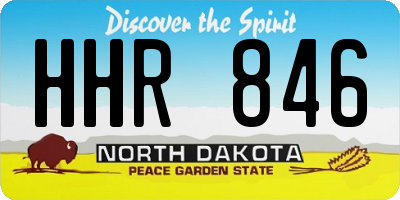 ND license plate HHR846