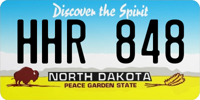 ND license plate HHR848