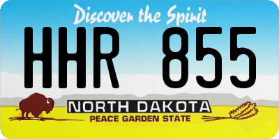 ND license plate HHR855