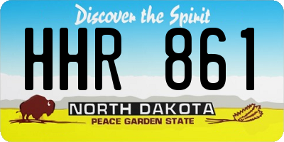 ND license plate HHR861