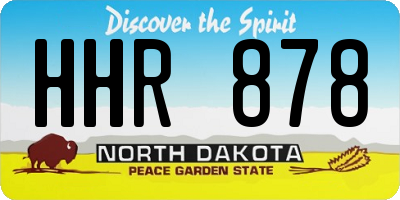ND license plate HHR878