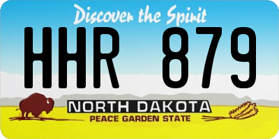 ND license plate HHR879