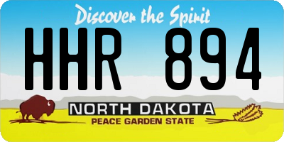 ND license plate HHR894