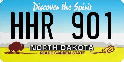 ND license plate HHR901