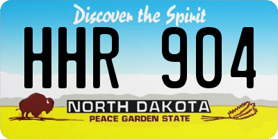 ND license plate HHR904