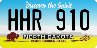 ND license plate HHR910