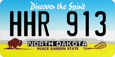 ND license plate HHR913