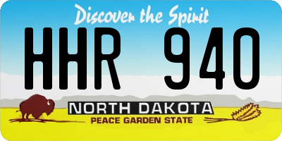 ND license plate HHR940