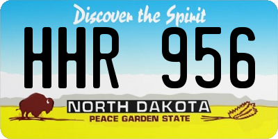 ND license plate HHR956