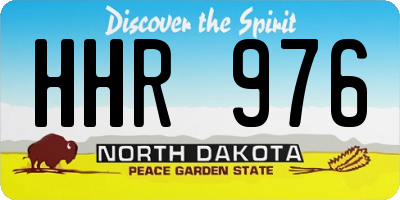 ND license plate HHR976