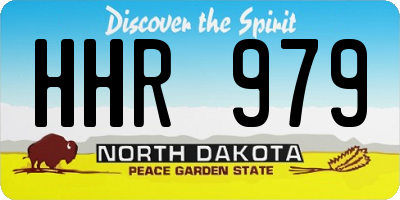 ND license plate HHR979