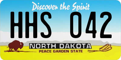 ND license plate HHS042