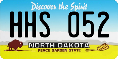 ND license plate HHS052