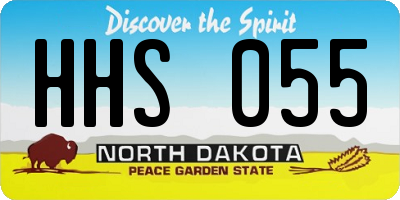 ND license plate HHS055