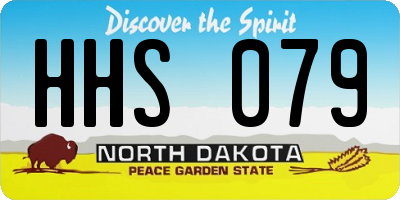 ND license plate HHS079