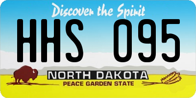 ND license plate HHS095