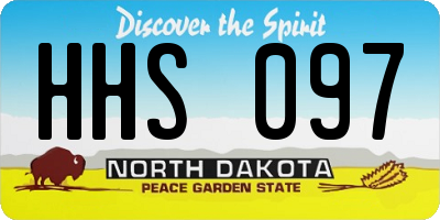 ND license plate HHS097