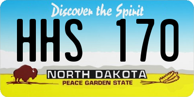 ND license plate HHS170