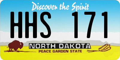 ND license plate HHS171