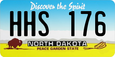 ND license plate HHS176