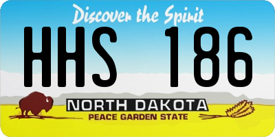 ND license plate HHS186