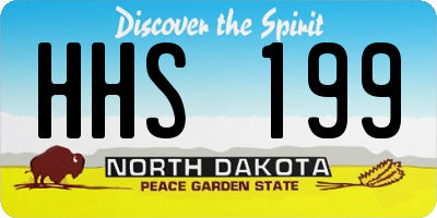 ND license plate HHS199