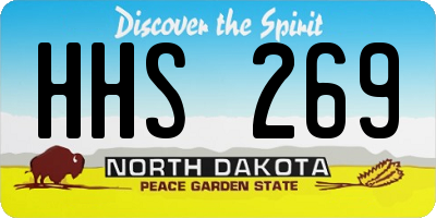 ND license plate HHS269