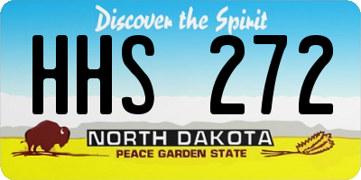 ND license plate HHS272