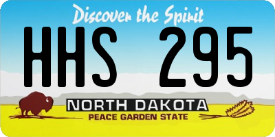 ND license plate HHS295