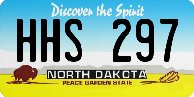 ND license plate HHS297